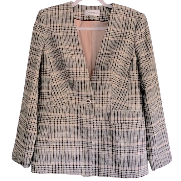 Calvin Klein Jackets & Coats Calvin Klein Womens Plaid Blazer